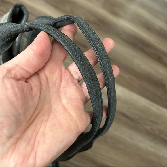 Braciano Gray Cream SnakeSkin Tote Shoulder Bag - Picture 5 of 16